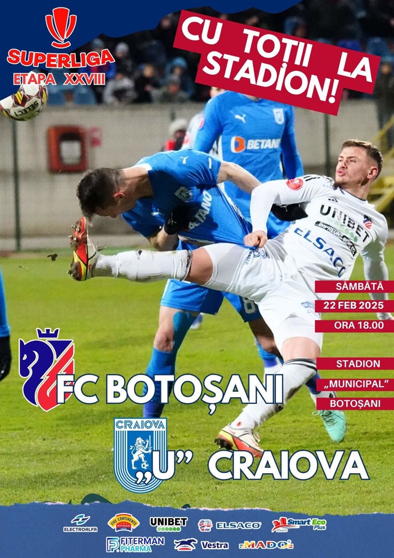 bilete FC Botosani - Universitatea Craiova