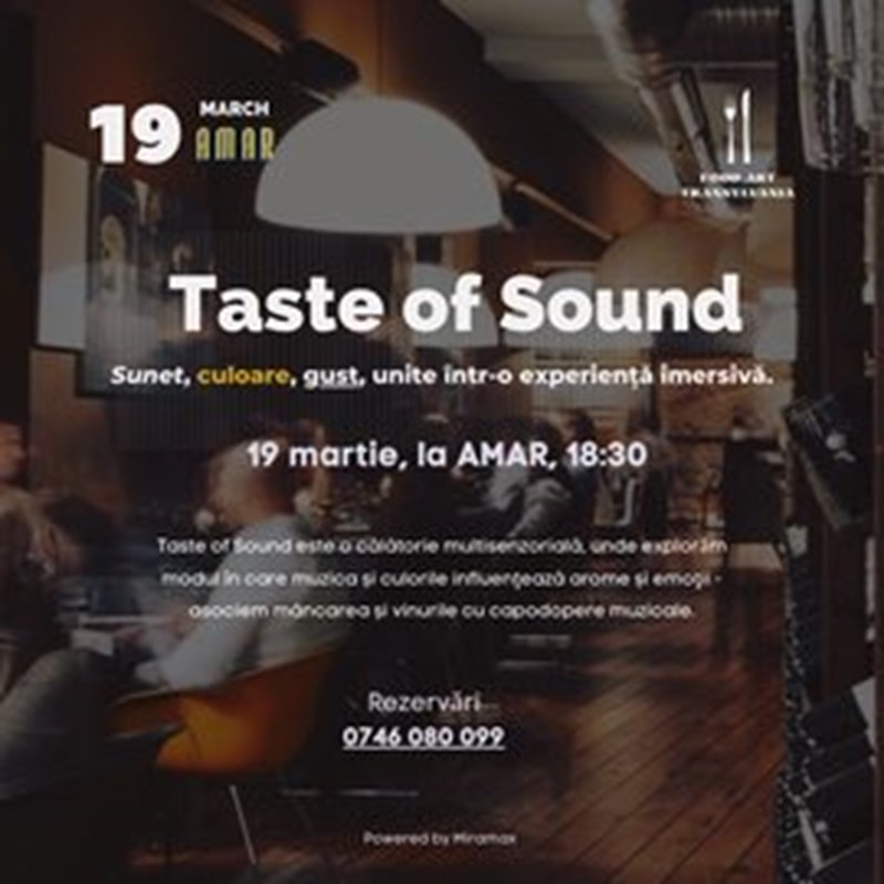 bilete Taste of Sound: O Experiență Gastronomică Multisenzorială