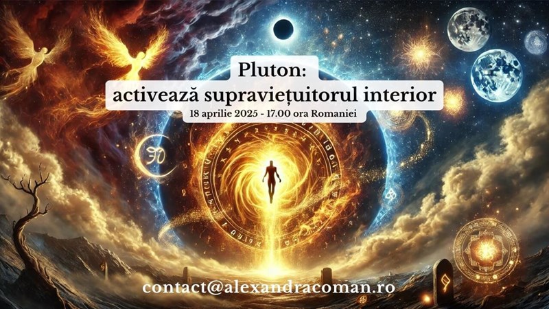 bilete PLUTON: Activeaza Supravietuitorul Interior! - Webinar Alexandra Coman