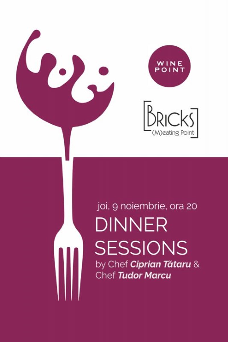 bilete DINNER SESSIONS by Chef Ciprian Tataru & chef Tudor Marcu